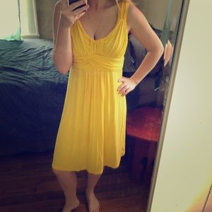 Yellow Jersey Dress